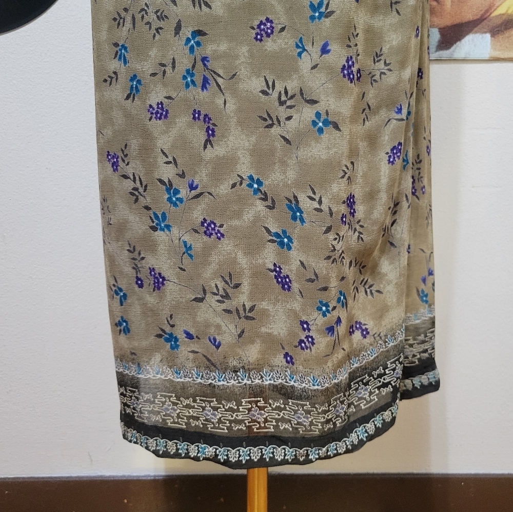 Requirements | Vintage Green Floral Skirt - Picture 4 of 9